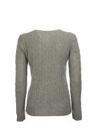 Ralph Lauren Cable Wool Crewneck Jumper Ralph Lauren Cable Wool Crewneck Jumper - Grey Melange