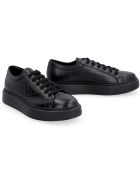 Prada Leather Low-top Sneakers Prada Leather Low-top Sneakers - black