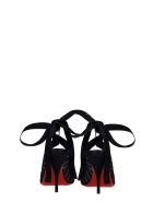 Christian Louboutin Goya Ruban Pumps In Black Satin Christian Louboutin Goya Ruban Pumps In Black Satin - black