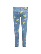 Stella McCartney Light Blue Jeans For Girl With Stars Stella McCartney Light Blue Jeans For Girl With Stars - BLUE
