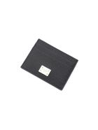 Dolce & Gabbana Leather Card Holder With Logo Plaque Dolce & Gabbana Leather Card Holder With Logo Plaque - NERO (Black)