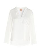 (nude) Blouse (nude) Blouse - White