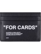 Off-White Leather Card Holder Off-White Leather Card Holder - Nero