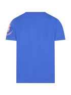 Save the Duck Blue T-shirt For Kids With Writing Save the Duck Blue T-shirt For Kids With Writing - Blue