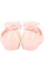 Melissa Pink Ballerina Flats For Girl With Flower Melissa Pink Ballerina Flats For Girl With Flower - Pink