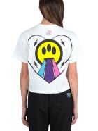 Cropped T-shirt Barrow Cropped T-shirt - Bianco