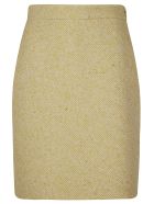 Gucci Side Zip Mid-length Skirt Gucci Side Zip Mid-length Skirt - Yellow