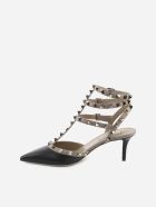 Valentino Dècolletè Rockstud In Pelle Con Cinturino Alla Caviglia Valentino Dècolletè Rockstud In Pelle Con Cinturino Alla Caviglia - Nero