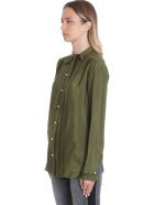 Golden Goose Alessia Shirt In Green Cotton Golden Goose Alessia Shirt In Green Cotton - green