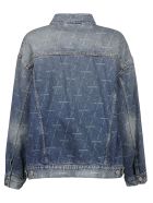 Balenciaga All-over Logo Denim Jacket Balenciaga All-over Logo Denim Jacket - Blu Denim