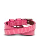 Alexander McQueen Skull Leather Bracelet Alexander McQueen Skull Leather Bracelet - Pink