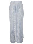 Ermanno Scervino Asymmetric Stripe Pleated Skirt Ermanno Scervino Asymmetric Stripe Pleated Skirt - Multicolor