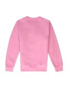 Young Versace Cotton Crew-neck Sweatshirt Young Versace Cotton Crew-neck Sweatshirt - Pink