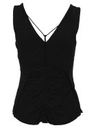 Helmut Lang Scala Ruched Top Helmut Lang Scala Ruched Top - BLACK