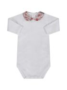 White Body For Babygirl With Flowers Bonpoint White Body For Babygirl With Flowers - Rosa