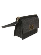 Furla Glitter Applique Flap Shoulder Bag Furla Glitter Applique Flap Shoulder Bag - Black