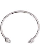 Alexander McQueen Twin Skull Brass Bracelet Alexander McQueen Twin Skull Brass Bracelet - silver