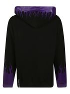 Vision of Super Flame Printed Hoodie Vision of Super Flame Printed Hoodie - Black/Purple