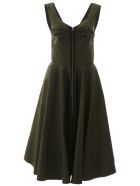 Marni Zipped Mikado Dress Marni Zipped Mikado Dress - DARK OLIVE (Green)