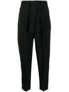 PT01 White Pants With Belt PT01 White Pants With Belt - Black