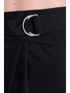 Helmut Lang Crop Wrap Pants In Black Wool Helmut Lang Crop Wrap Pants In Black Wool - black
