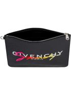 Givenchy Logo Detail Flat Pouch Givenchy Logo Detail Flat Pouch - black