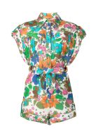 Zimmermann Riders Cuffed Playsuit Zimmermann Riders Cuffed Playsuit - Multicolour
