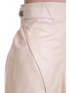 DROMe Skirt In Beige Leather DROMe Skirt In Beige Leather - beige