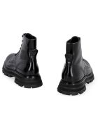 Alexander McQueen Wander Leather Combat Boots Alexander McQueen Wander Leather Combat Boots - black