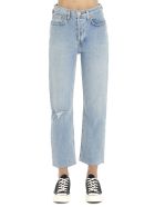 Re/done 'stove Pipe Destroyed' Jeans RE/DONE 'stove Pipe Destroyed' Jeans - Light blue