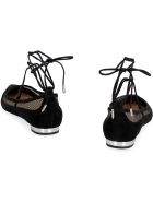 Aquazzura Dalia Flat Sandals Aquazzura Dalia Flat Sandals - black