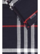 Giant Check Gauze Scarf Burberry Giant Check Gauze Scarf - Blu