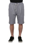 Grey Cotton Track Shorts Brunello Cucinelli Grey Cotton Track Shorts - Grey