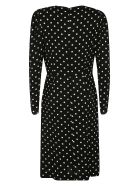 RED Valentino Polka-dot V-neck Dress RED Valentino Polka-dot V-neck Dress - Black