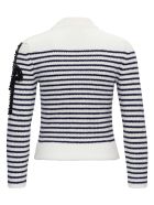 Patou Sweater With Side Logo Detail Patou Sweater With Side Logo Detail - White/black