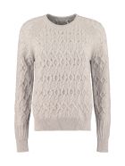Agnona Cable Knit Pullover Agnona Cable Knit Pullover - grey