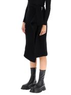 Sacai Wool Skirt With Ruffles Sacai Wool Skirt With Ruffles - 001 black