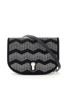 Bally Clayn Mini Shoulder Bag With Rhinestones Bally Clayn Mini Shoulder Bag With Rhinestones - BLACK (Black)