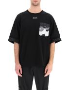 Dolce & Gabbana T-shirt With Nylon Inserts Dolce & Gabbana T-shirt With Nylon Inserts - BLACK