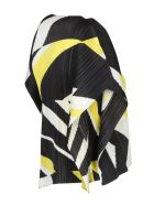 Pleats Please Issey Miyake Pleated Print Top Pleats Please Issey Miyake Pleated Print Top - Giallo Nero
