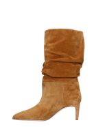 Paris Texas High Heels Ankle Boots In Leather Color Suede Paris Texas High Heels Ankle Boots In Leather Color Suede - leather color