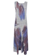 Y's Distressed Check Sleeveless Dress Y's Distressed Check Sleeveless Dress - Galles Blue