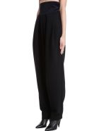 Magda Butrym Pants In Black Cotton Magda Butrym Pants In Black Cotton - black