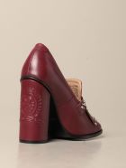 Hilfiger Collection High Heel Shoes Hilfiger Collection Moccasin In Leather With Fringes Hilfiger Denim Hilfiger Collection High Heel Shoes Hilfiger Collection Moccasin In Leather With Fringes - Burgundy