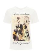 Alexander McQueen Trompe L'oeil Print T-shirt Alexander McQueen Trompe L'oeil Print T-shirt - WHITE
