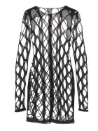 'net Ls Round Neck' Dress Rick Owens 'net Ls Round Neck' Dress - Nero
