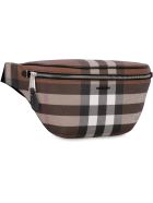 Burberry Checked E-canvas Belt Bag Burberry Checked E-canvas Belt Bag - brown