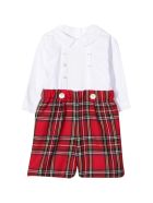 Mariella Ferrari Mariella Ferrari Checked Baby Suit Mariella Ferrari Mariella Ferrari Checked Baby Suit - Rosso