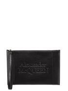Logo-embossed Zip Clutch Alexander McQueen Logo-embossed Zip Clutch - Nero