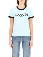 Lanvin T-shirt Logo Embroidery Lanvin T-shirt Logo Embroidery - BLUE